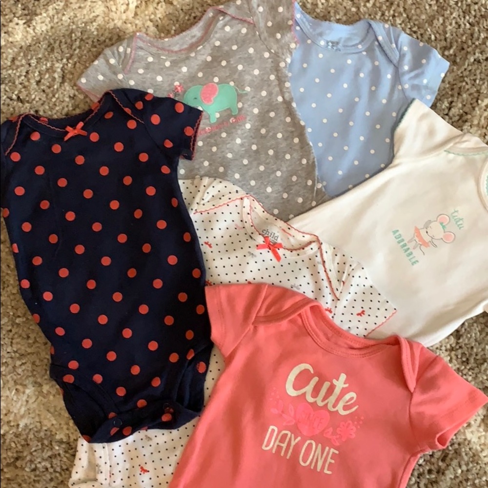 Six Onesies, 3 Months